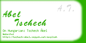 abel tschech business card